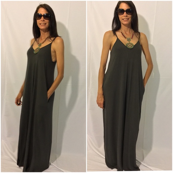 Ash Grey Maxi Dress - Picture 2 of 2
